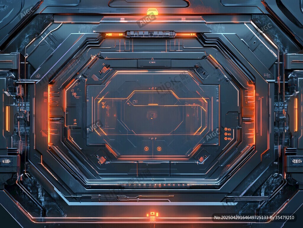 未來感科技空間場景