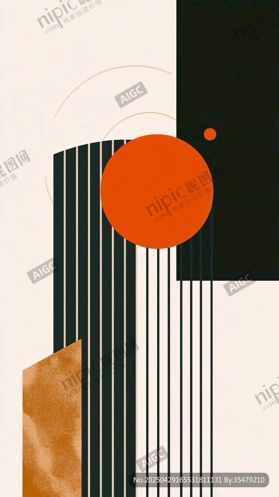 幾何抽象藝術裝飾圖案