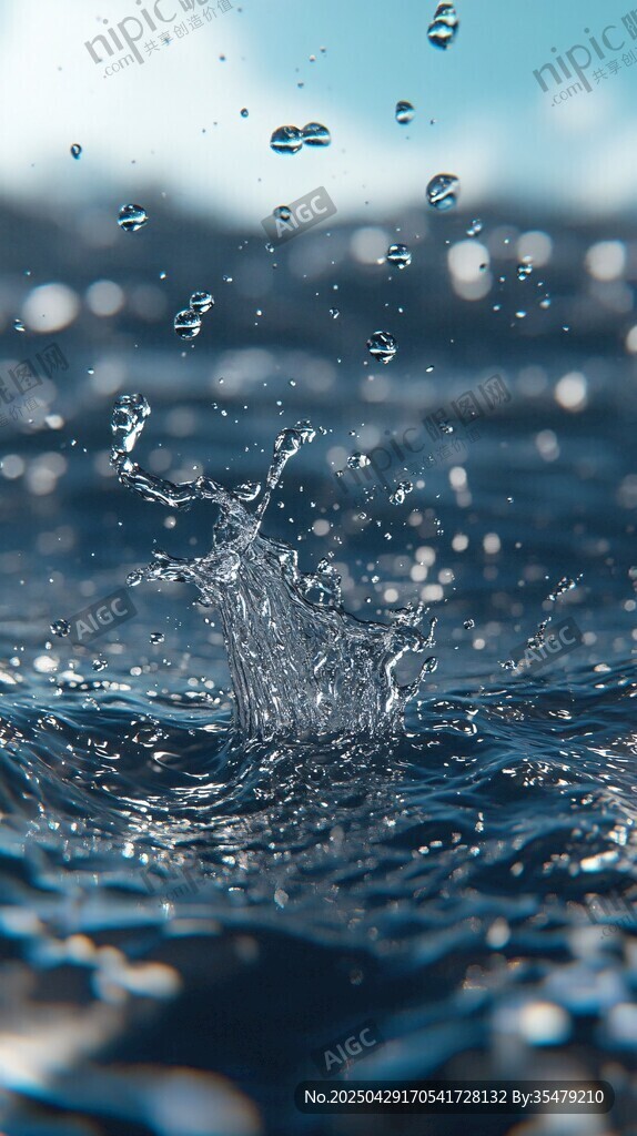 水花四濺的靈動瞬間