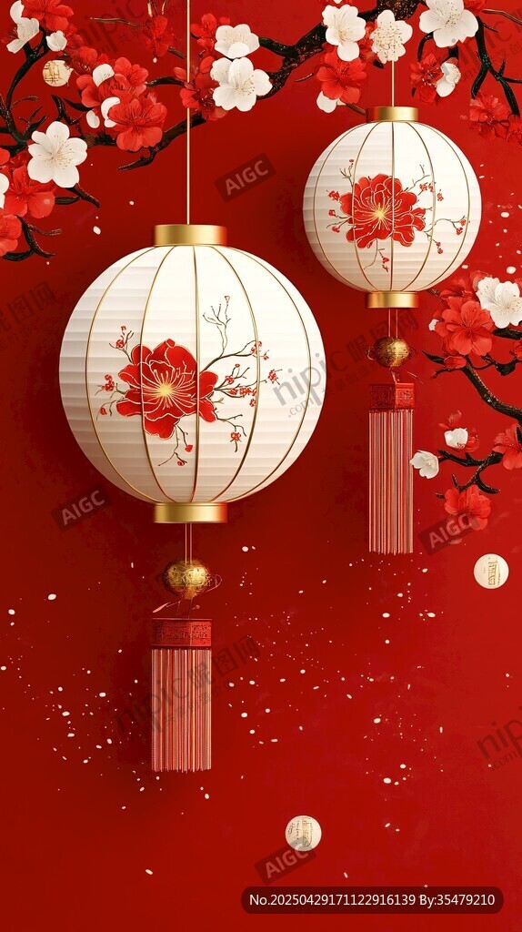 喜慶紅燈籠裝點新春氛圍