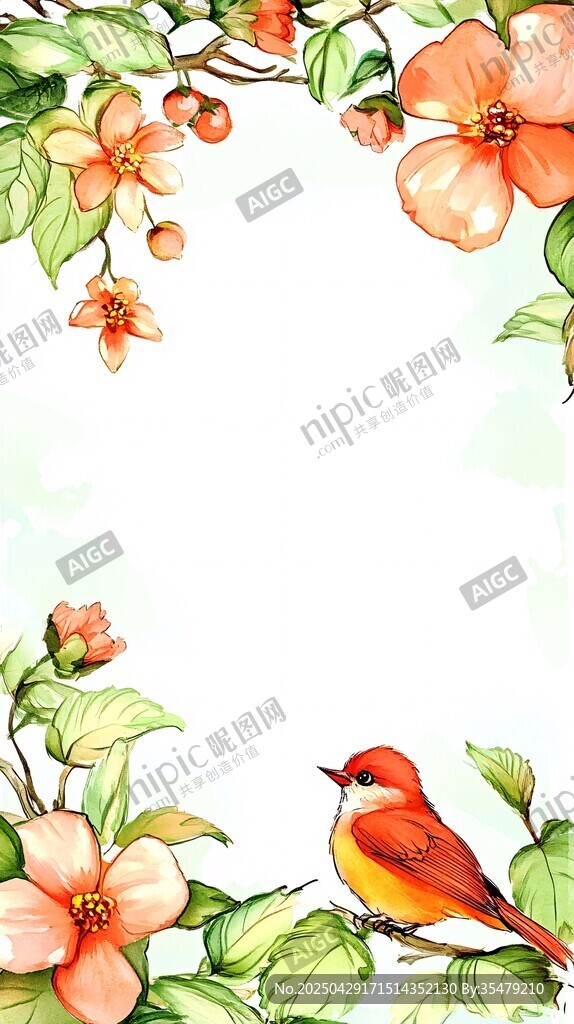 花鳥繪景 清新自然之韻