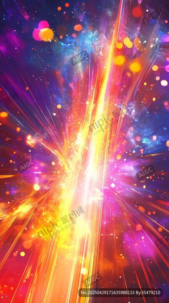 絢麗夢幻光線特效背景圖