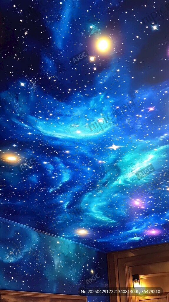 夢幻星空天花板裝飾