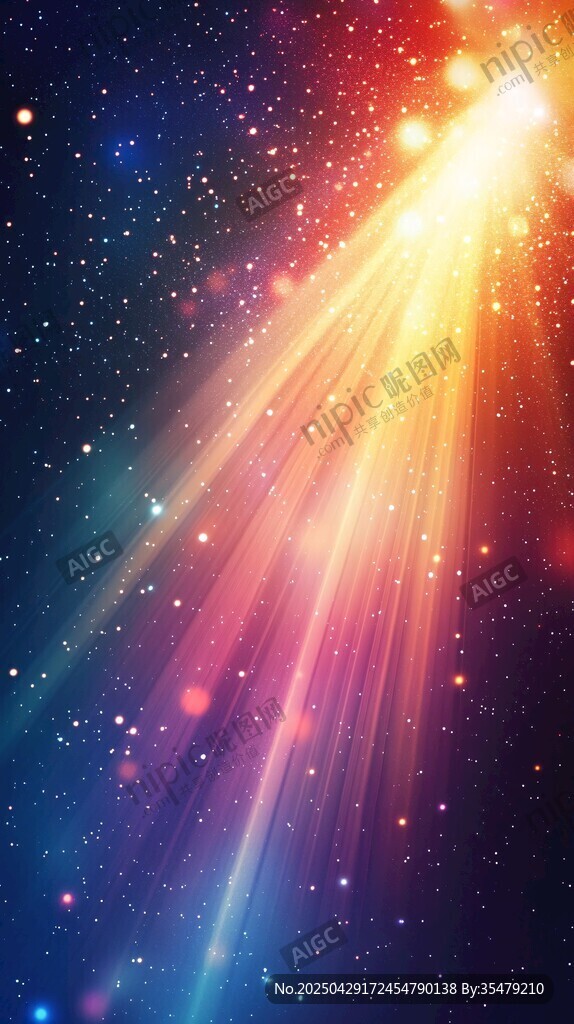 夢幻星空光芒綻放