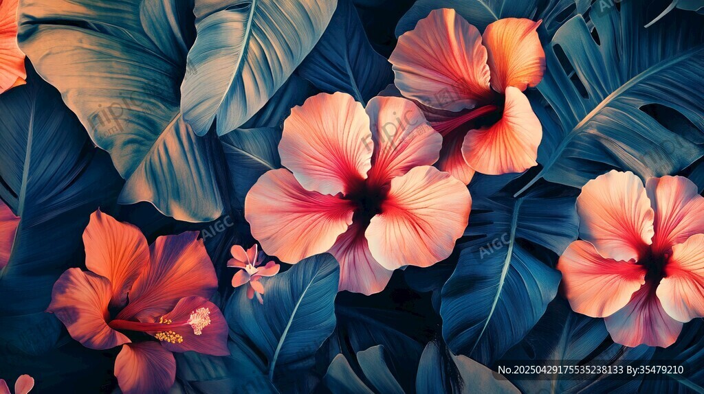 熱帶扶?；ɑ芙k麗插畫