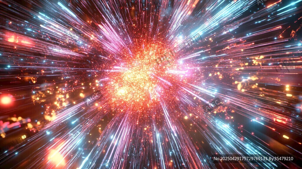 絢麗星爆特效 光芒四射