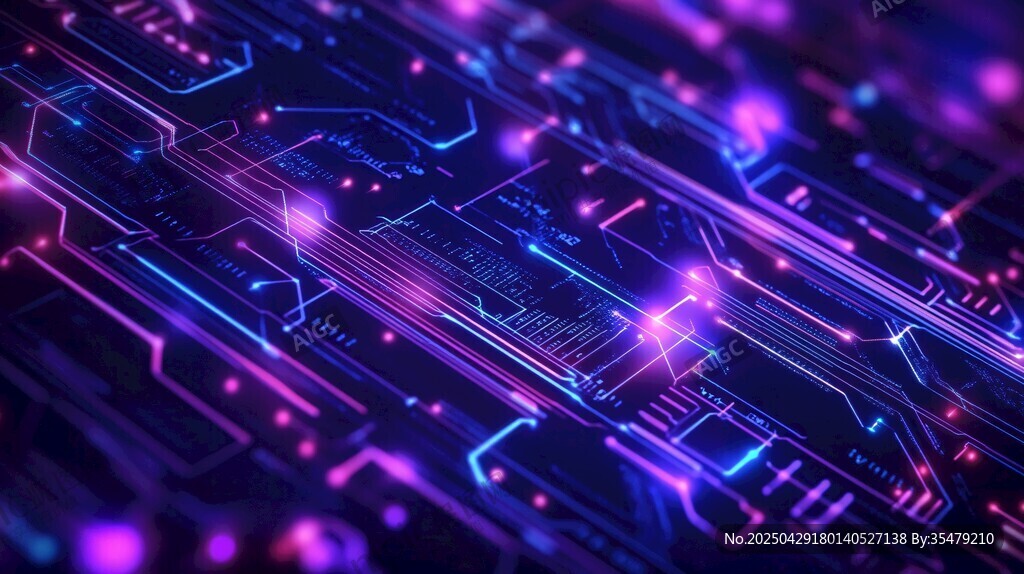 炫彩科技電路板夢(mèng)幻圖景