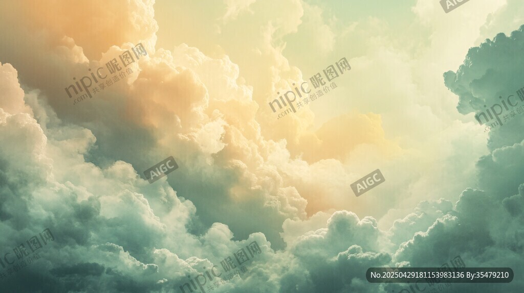 夢幻云海中的絢爛光影