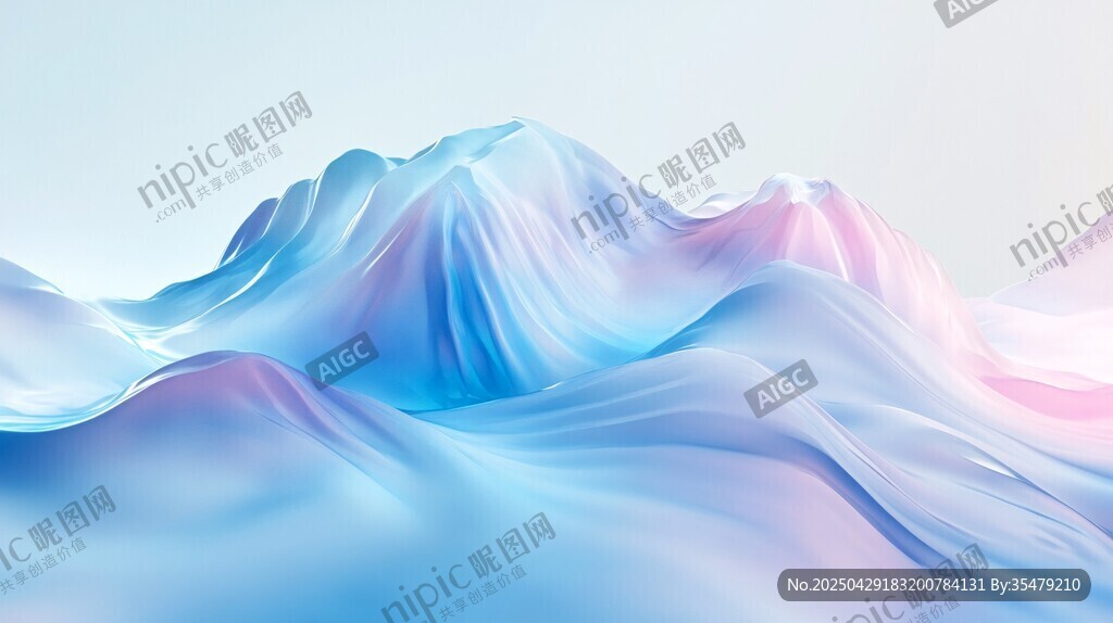 夢幻流體山巒景觀