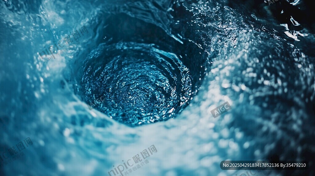 藍色漩渦水下奇妙景象