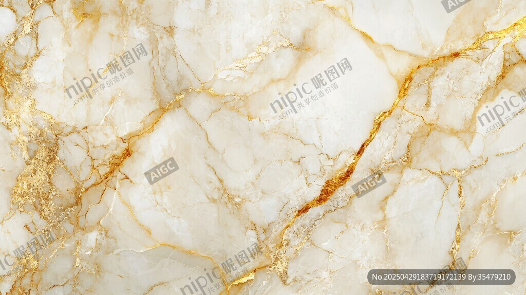 奢華金白大理石紋理