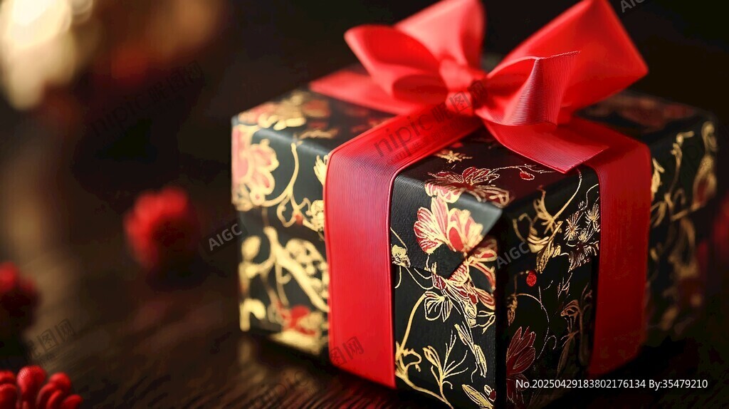 精美花飾禮品盒