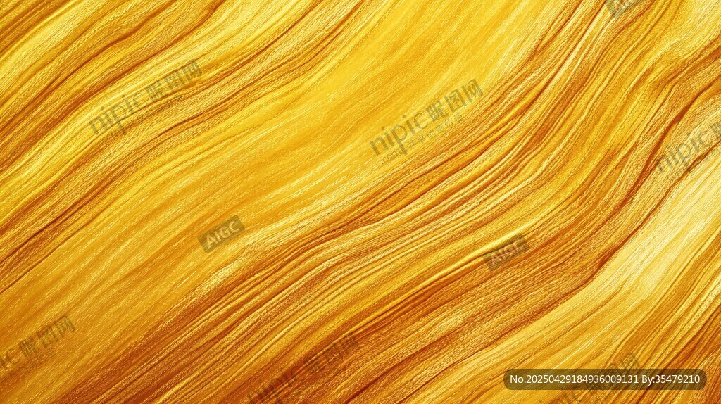 金黃飄逸發(fā)絲紋理特寫