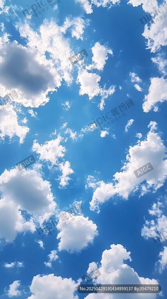 藍(lán)天白云 純凈天空之美