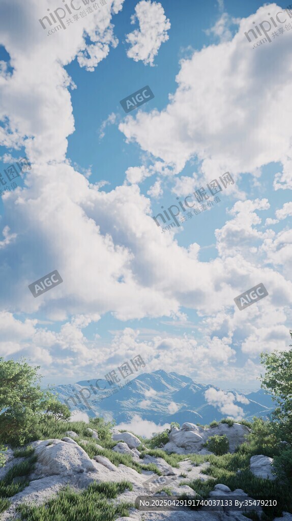 山間云海美景
