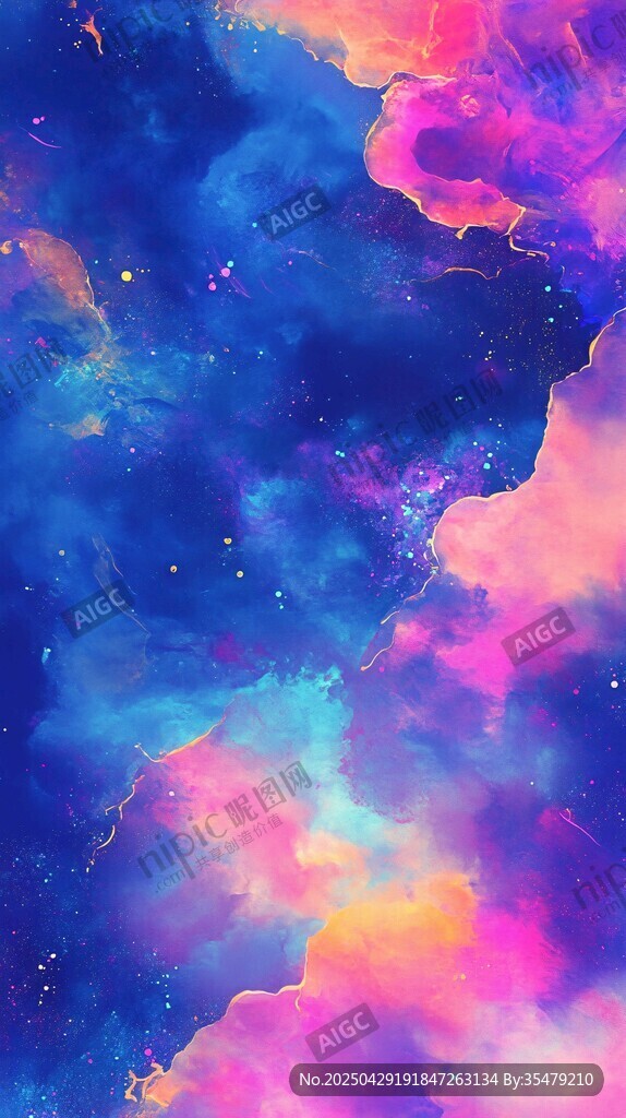夢幻絢麗的星云宇宙圖景