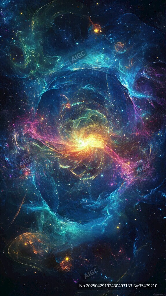 絢麗宇宙漩渦奇幻景象