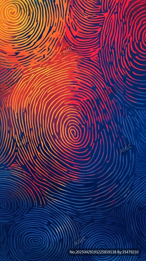 炫彩指紋圖案背景紋理