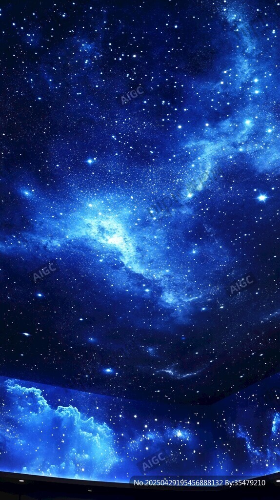 夢(mèng)幻璀璨星空背景圖