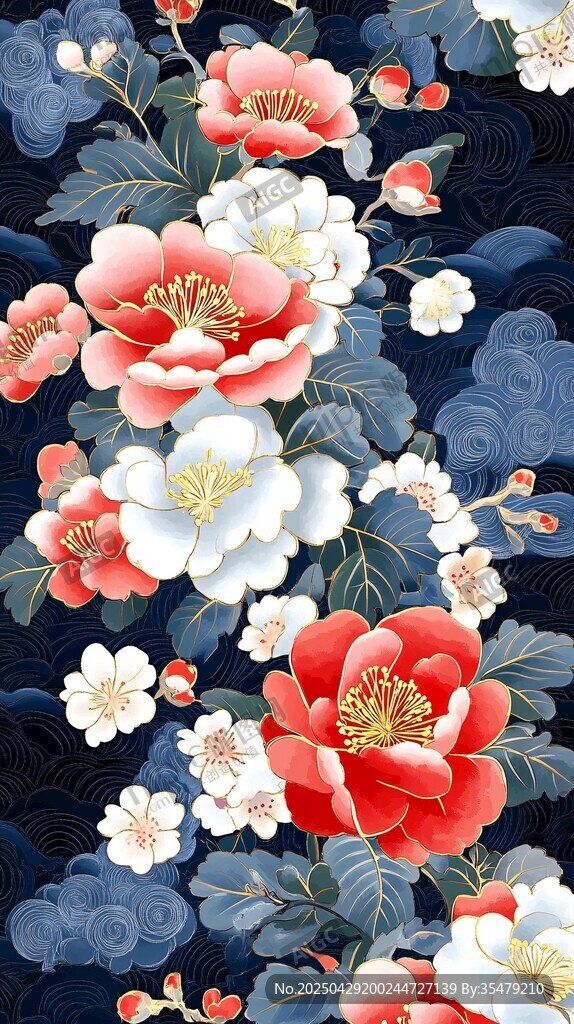中式繁花圖案 典雅復(fù)古風(fēng)