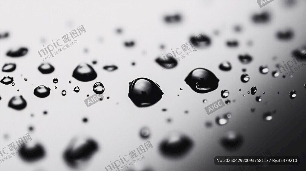 水滴特寫 晶瑩剔透的瞬間