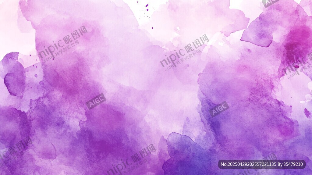 夢(mèng)幻紫粉水彩背景紋理