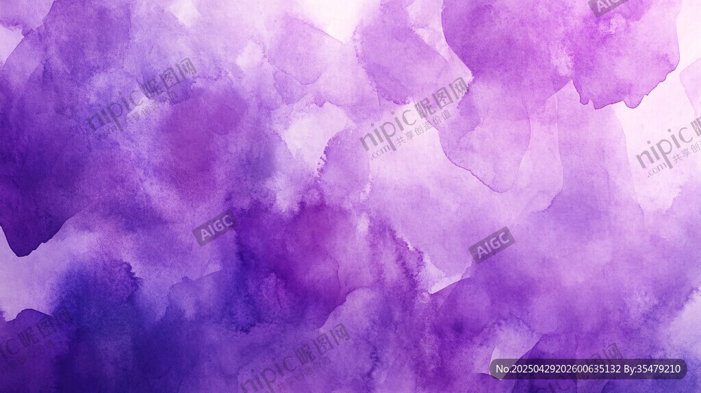 梦幻紫色水彩纹理背景 梦幻紫色水彩纹理背景