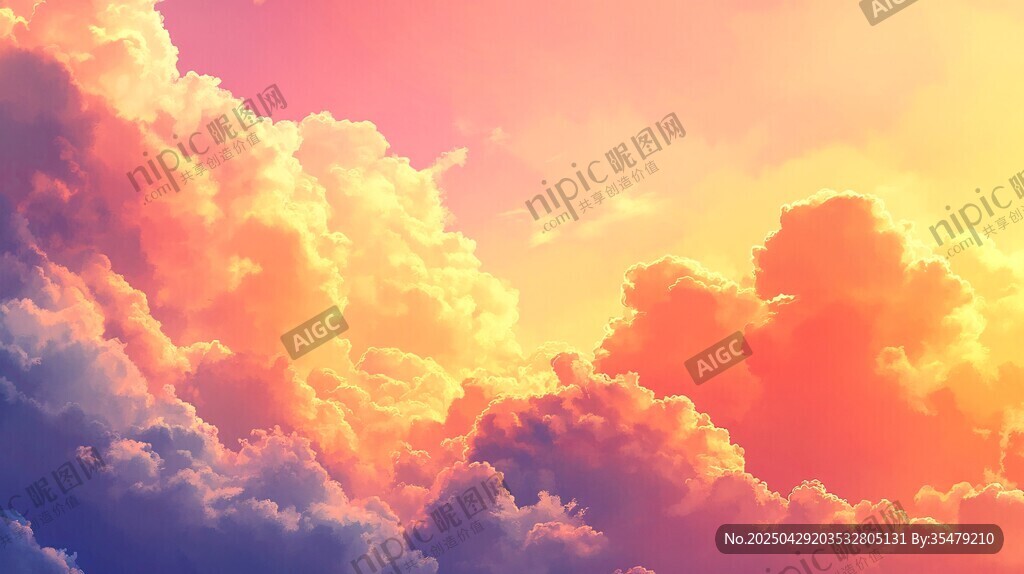 夢(mèng)幻絢麗的天空云彩美景