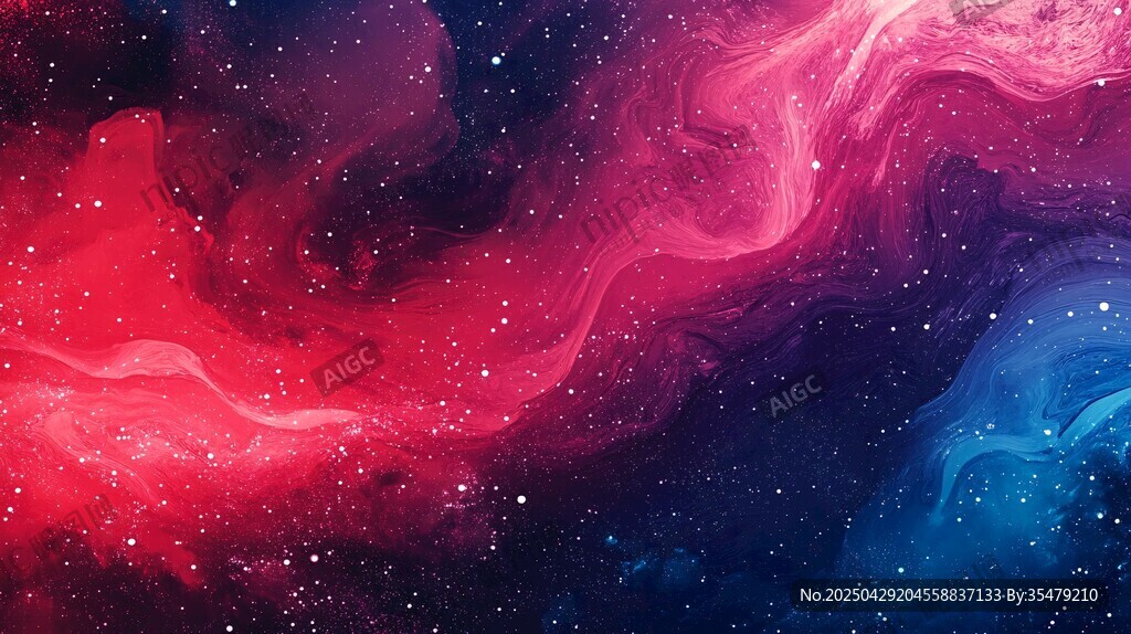 夢幻星云宇宙絢麗背景