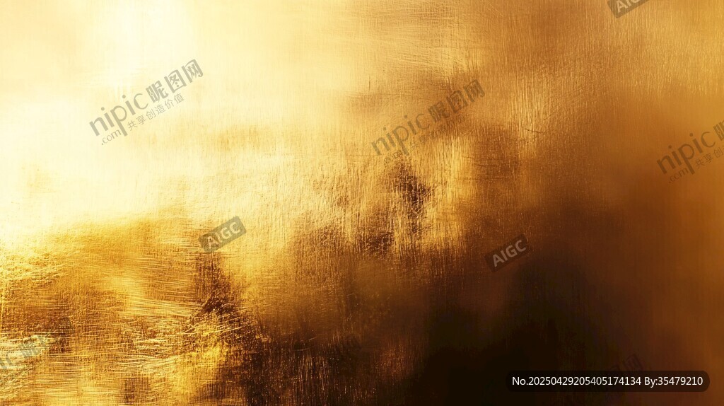 金色朦朧夢幻風景圖