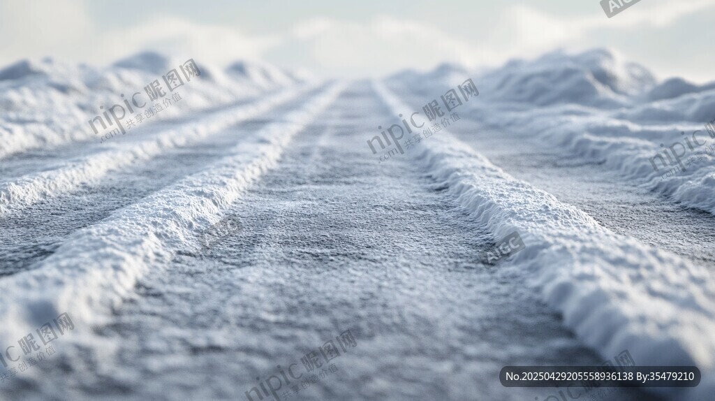 冬日雪覆之路