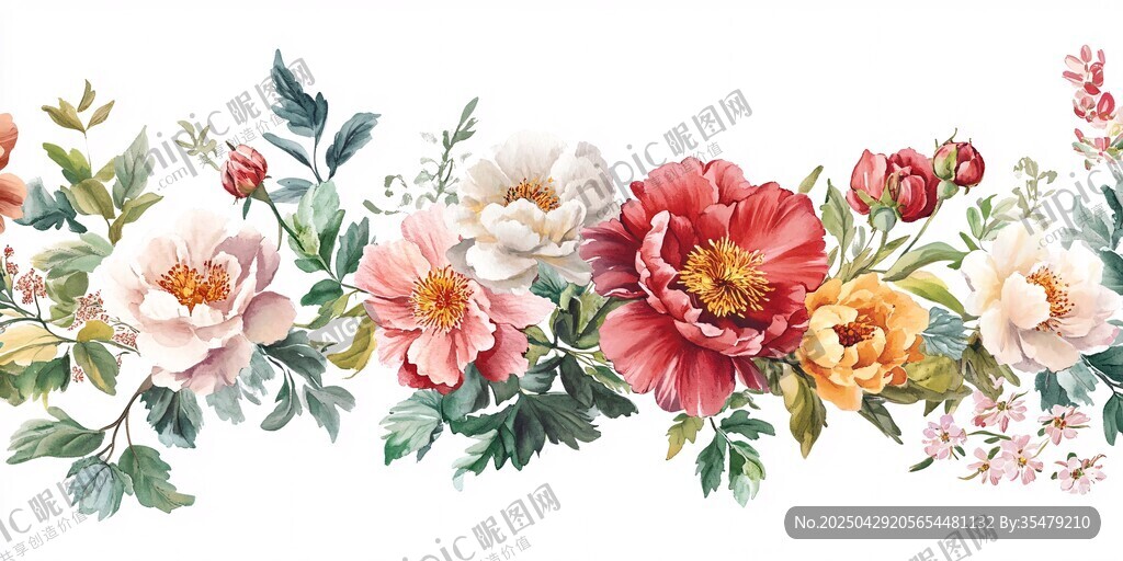 花卉裝飾圖案 清新唯美風(fēng)