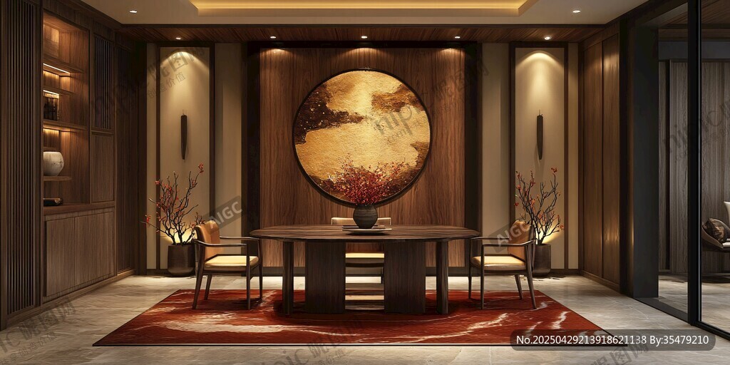 中式典雅餐廳空間設(shè)計(jì)