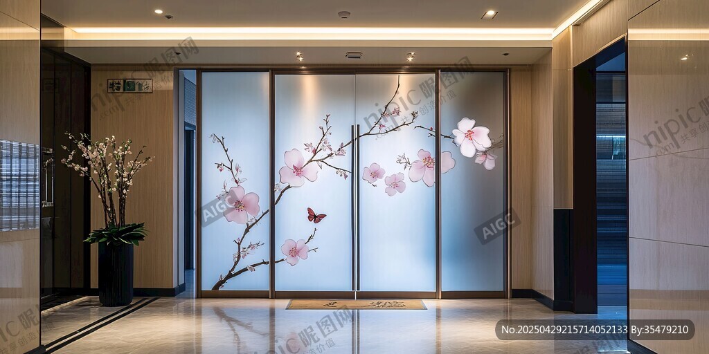 中式屏風(fēng)裝點雅致大廳