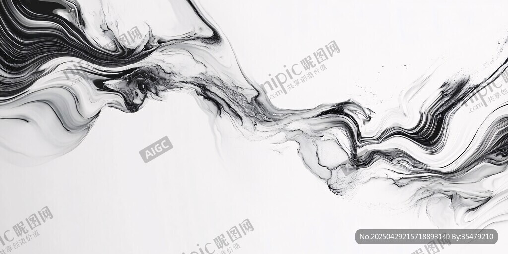水墨抽象動(dòng)感線條畫面