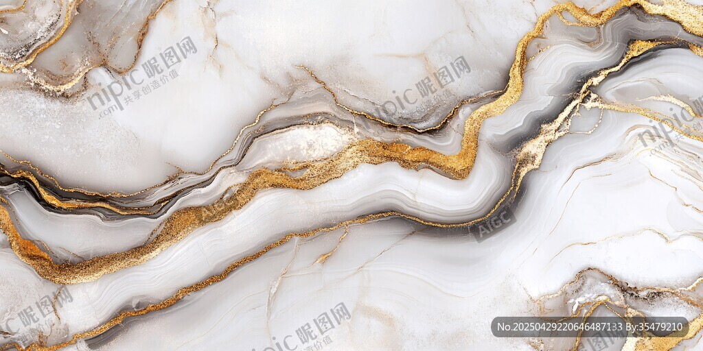 金紋白大理石紋理圖案
