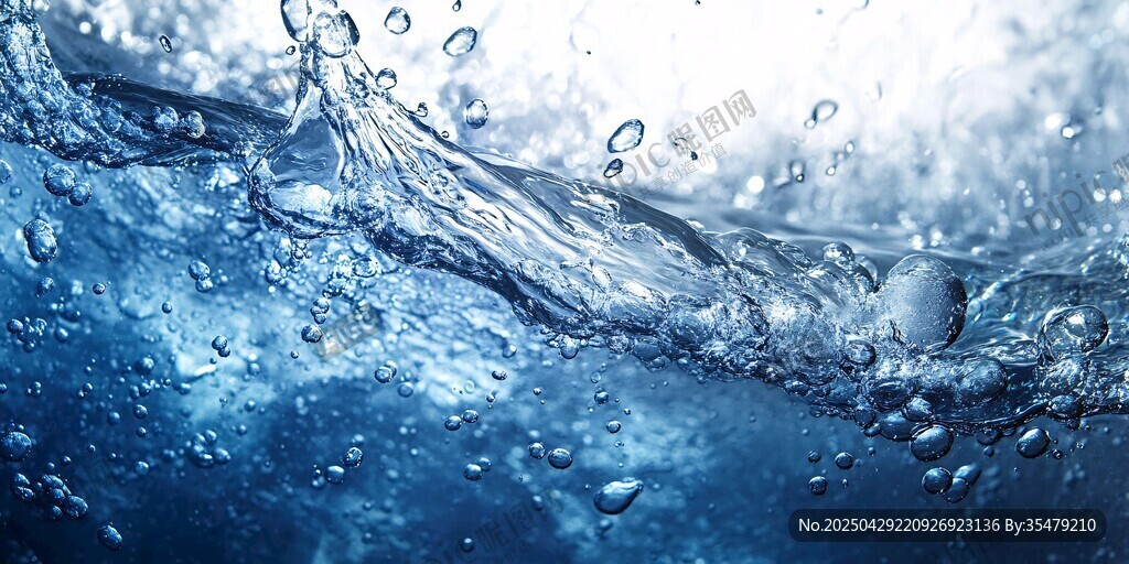 靈動水花 清新藍色水世界