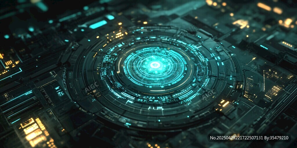 科技感十足的未来电路场景 科技感十足的未来电路场景