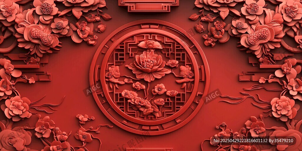 中式雕花紅墻 傳統(tǒng)之美
