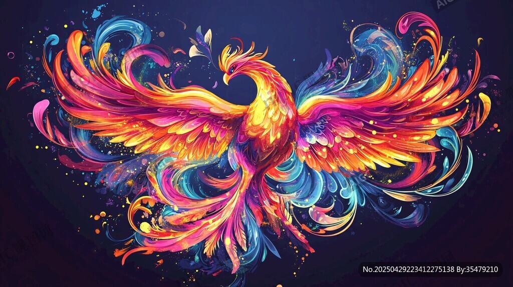 炫彩鳳凰綻放奇幻魅力
