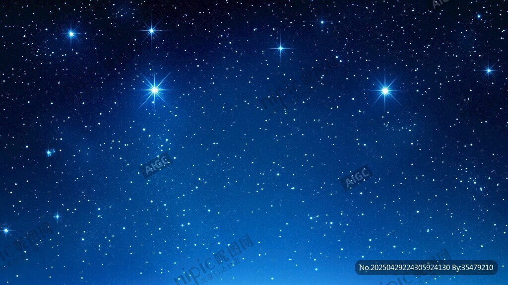 夢(mèng)幻星空夜景圖