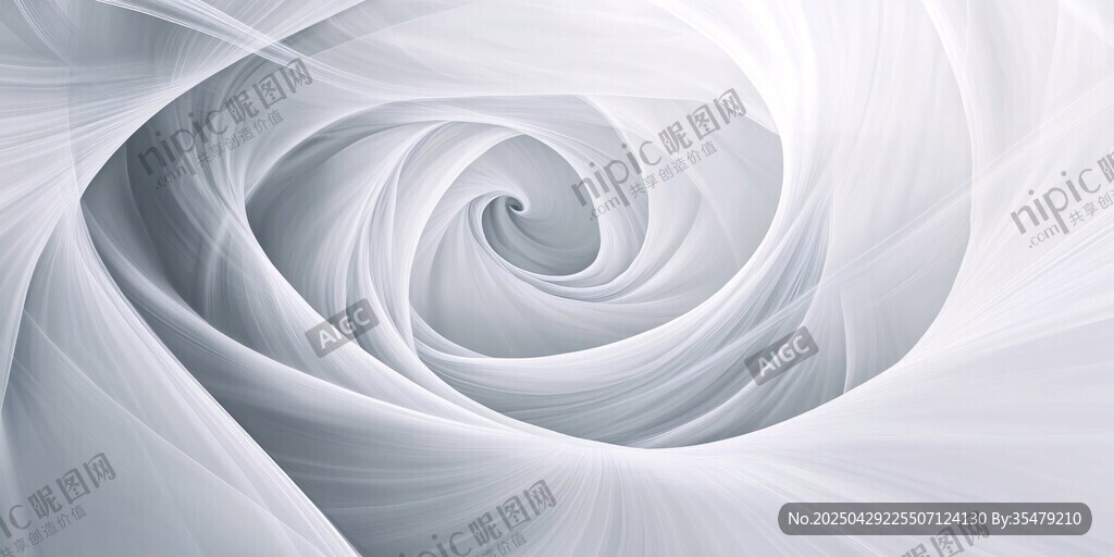 白色螺旋抽象藝術背景圖