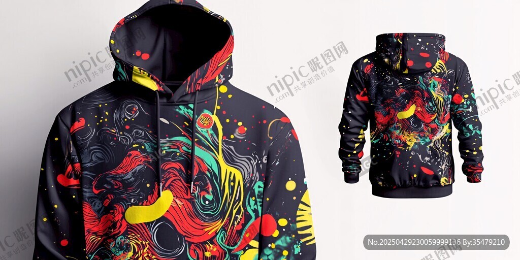 潮流個性連帽衛(wèi)衣展示