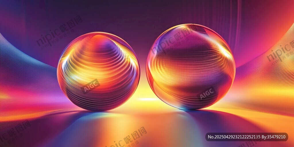 炫彩雙球夢幻光影效果