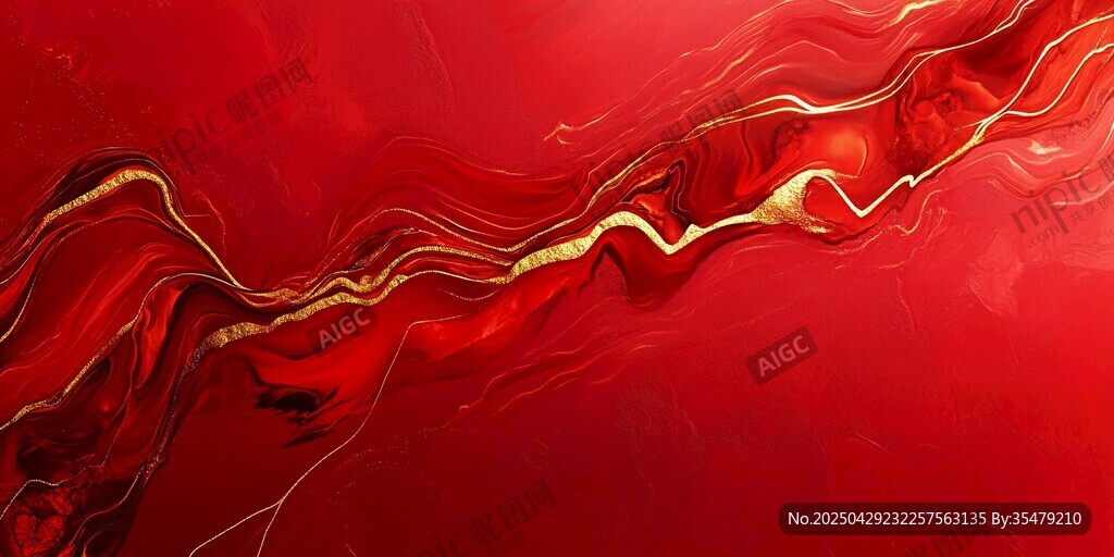 紅色鎏金動感紋理背景