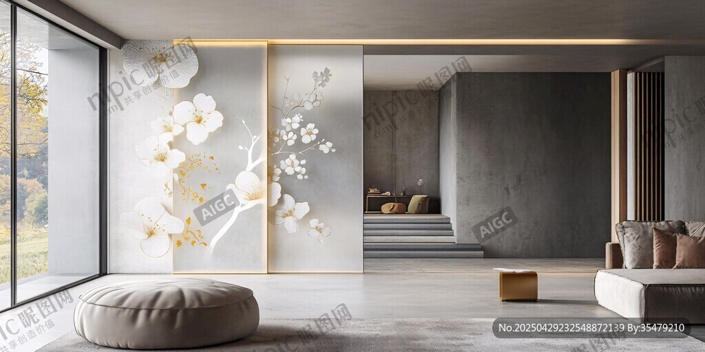 現(xiàn)代禪意風客廳室內設計