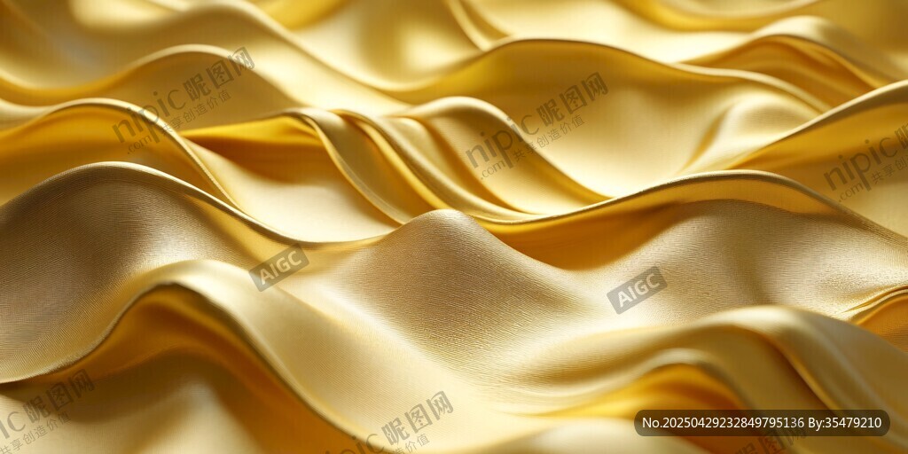 金色綢緞紋理 盡顯奢華質(zhì)感