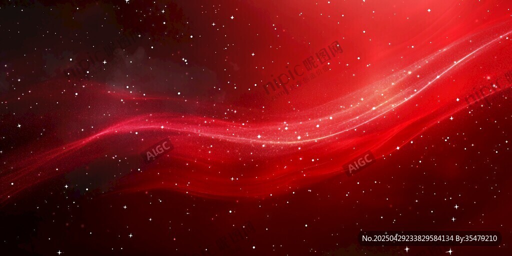 紅色動感星空背景圖