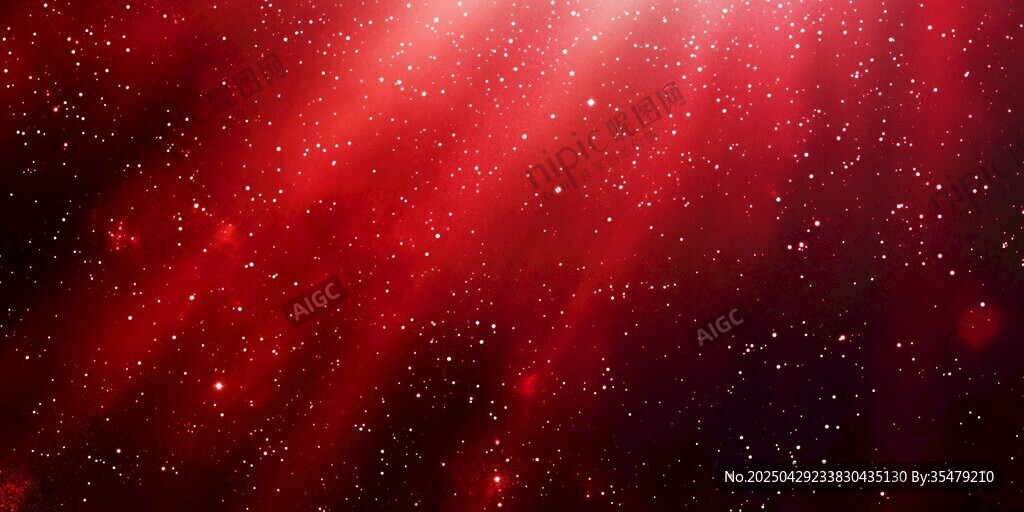 夢幻紅色星光背景畫面