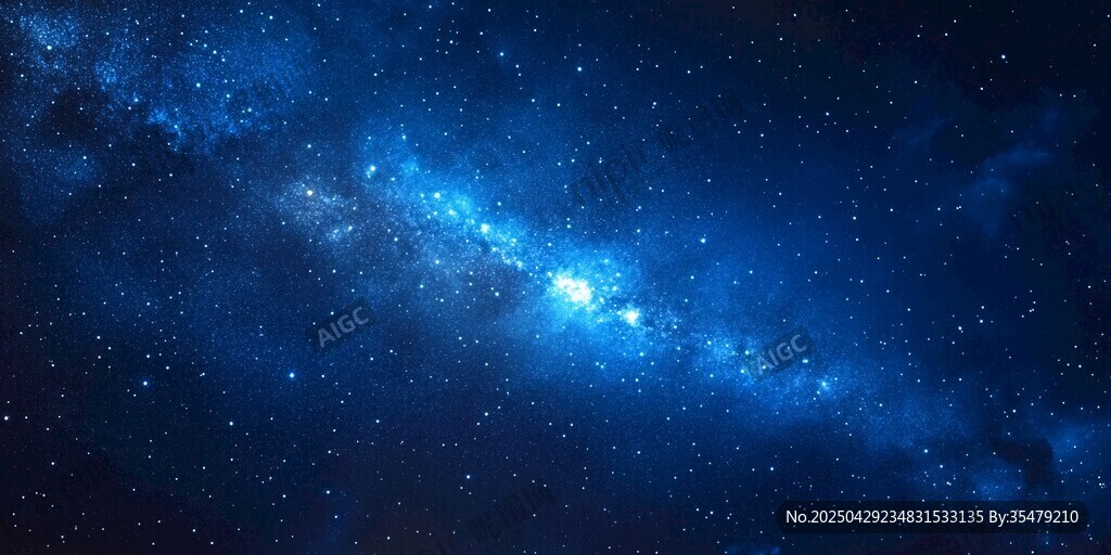 夢幻璀璨的深邃星空